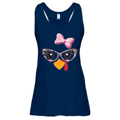 Cute Thanksgiving Turkey Girl Ladies Essential Flowy Tank