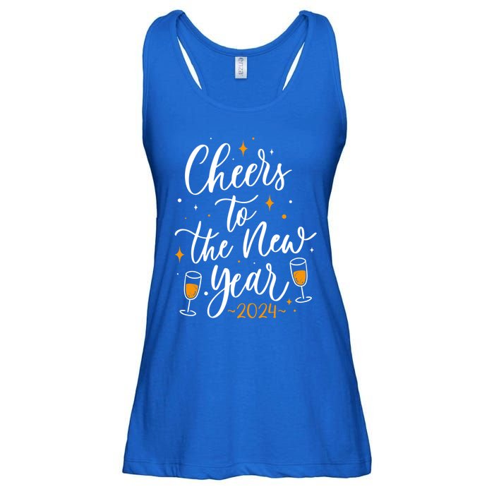 Cheers To The New Year New Year Gift Ladies Essential Flowy Tank