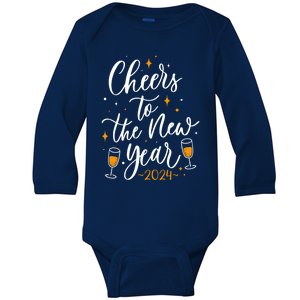 Cheers To The New Year New Year Gift Baby Long Sleeve Bodysuit