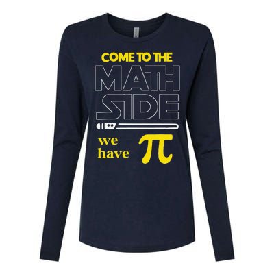 Come To The Math Side We Have Pi Math Pi Day Teacher Womens Cotton Relaxed Long Sleeve T-Shirt