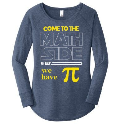 Come To The Math Side We Have Pi Math Pi Day Teacher Women's Perfect Tri Tunic Long Sleeve Shirt