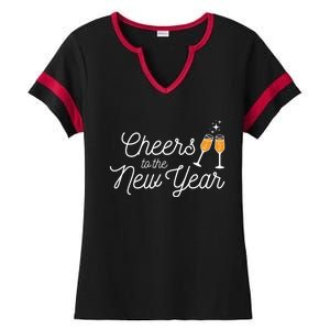 Cheers To The New Year New Years Gift Ladies Halftime Notch Neck Tee