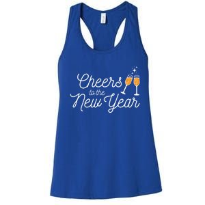 Cheers To The New Year New Years Gift Women's Racerback Tank