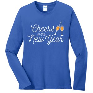 Cheers To The New Year New Years Gift Ladies Long Sleeve Shirt