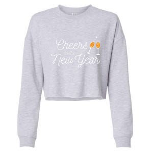 Cheers To The New Year New Years Gift Cropped Pullover Crew