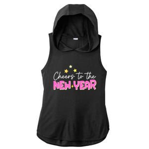 Cheers To The New Year Gift Ladies PosiCharge Tri-Blend Wicking Draft Hoodie Tank