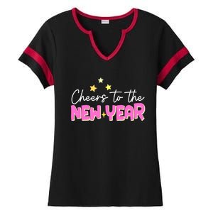 Cheers To The New Year Gift Ladies Halftime Notch Neck Tee