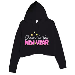 Cheers To The New Year Gift Crop Fleece Hoodie