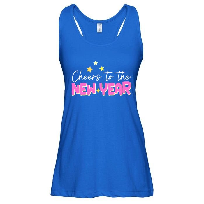 Cheers To The New Year Gift Ladies Essential Flowy Tank