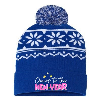 Cheers To The New Year Gift USA-Made Snowflake Beanie