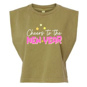 Cheers To The New Year Gift Garment-Dyed Women's Muscle Tee