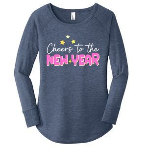 Cheers To The New Year Gift Women's Perfect Tri Tunic Long Sleeve Shirt