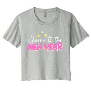 Cheers To The New Year Gift Women's Crop Top Tee