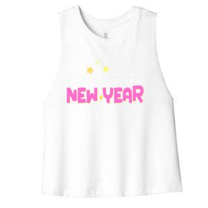 Cheers To The New Year Gift Women's Racerback Cropped Tank