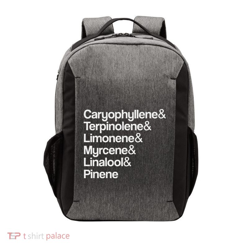 Cannabis Terpenes Terps List Marijuana Smoker Toker 420 Weed Vector Backpack