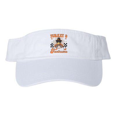 Cute Turkey & Tantrums Baby Boy Funny Thanksgiving Valucap Bio-Washed Visor