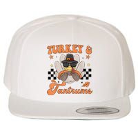 Cute Turkey & Tantrums Baby Boy Funny Thanksgiving Wool Snapback Cap