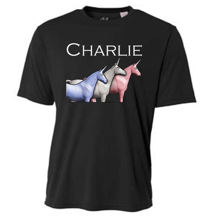 Charlie The Unicorns Shun Raglan Baseball Cooling Performance Crew T-Shirt