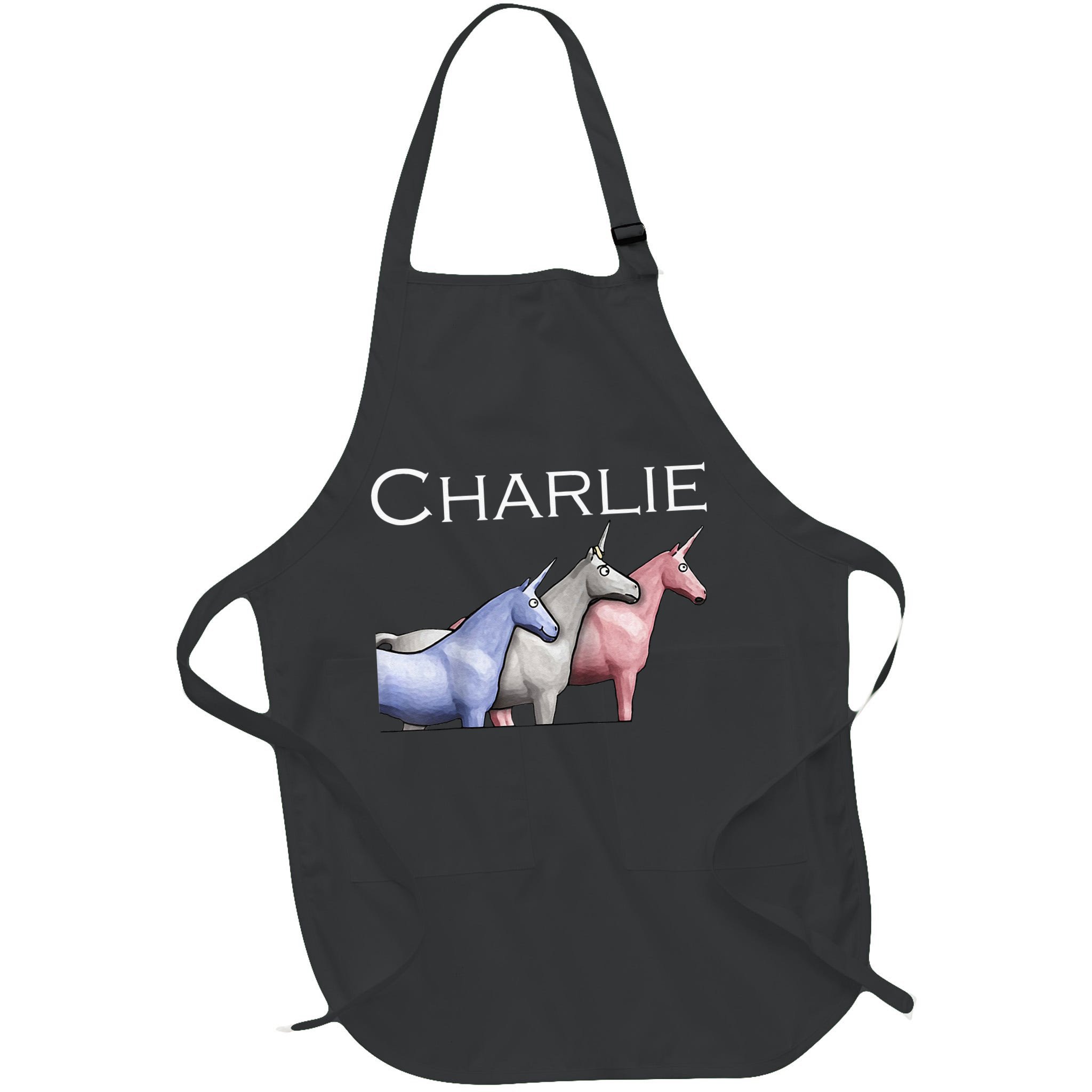 Charlie The Unicorns Shun Raglan Baseball Apron
