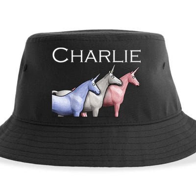 Charlie The Unicorns Shun Raglan Baseball Sustainable Bucket Hat