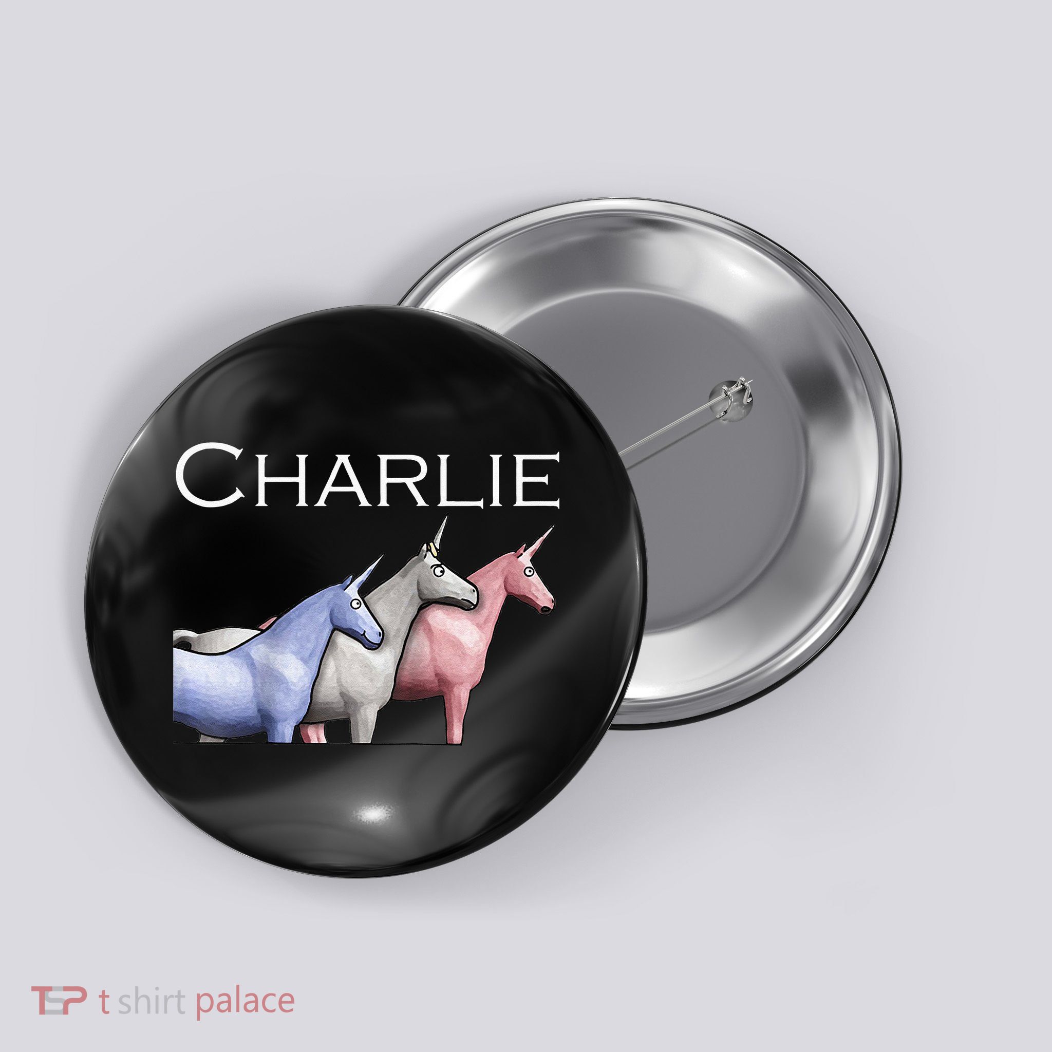 Charlie The Unicorns Shun Raglan Baseball Button