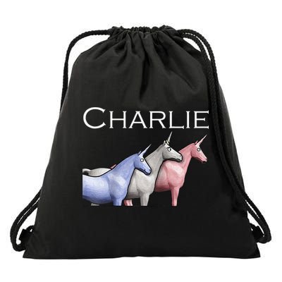 Charlie The Unicorns Shun Raglan Baseball Drawstring Bag