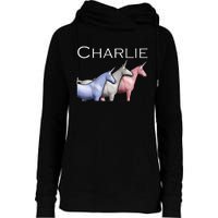 Charlie The Unicorns Shun Raglan Baseball Womens Funnel Neck Pullover Hood