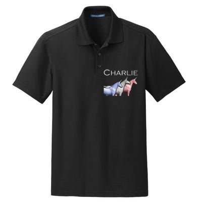 Charlie The Unicorns Shun Raglan Baseball Dry Zone Grid Polo