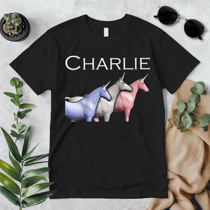 Charlie The Unicorns Shun Raglan Baseball Premium T-Shirt