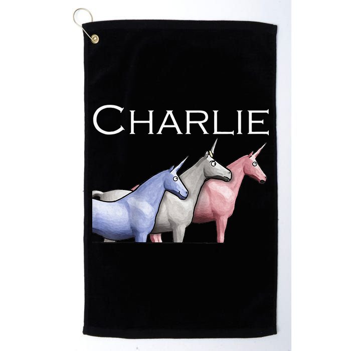 Charlie The Unicorns Shun Raglan Baseball Golf Towel