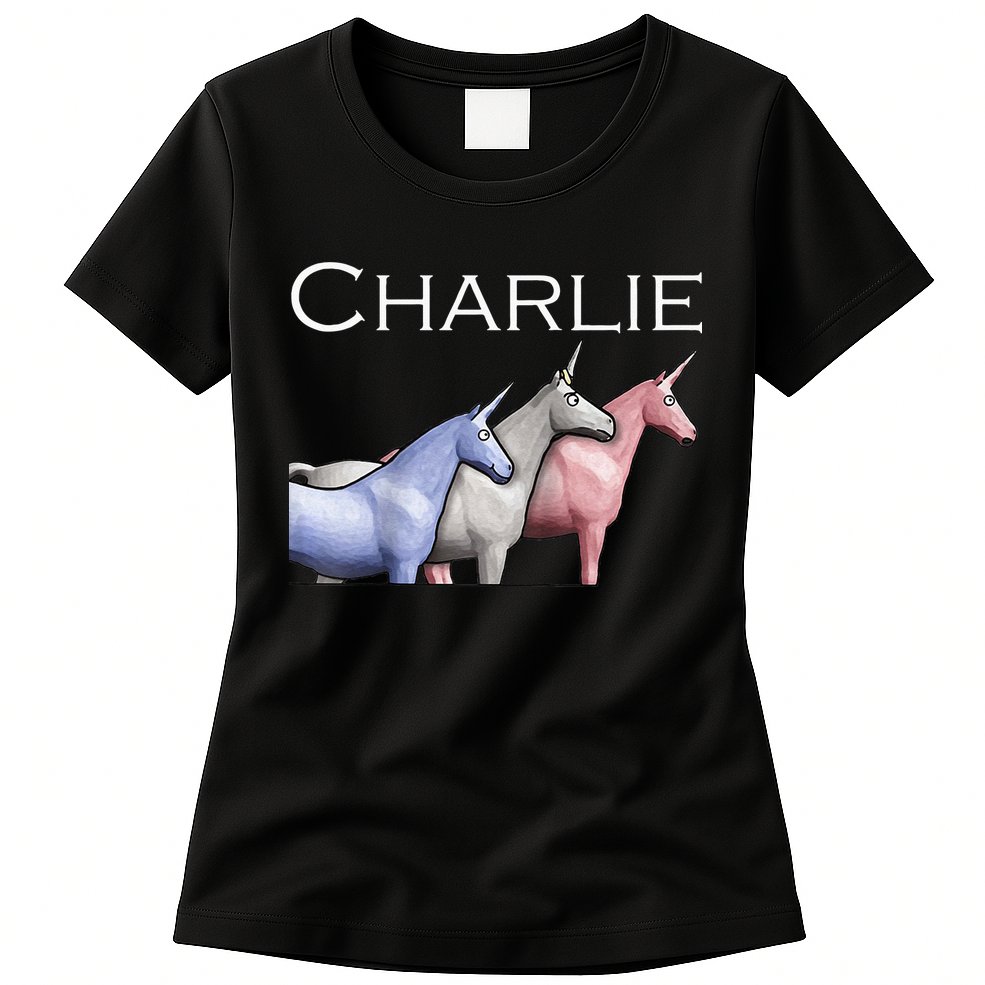 Charlie The Unicorns Shun Raglan Baseball Womens T-Shirt