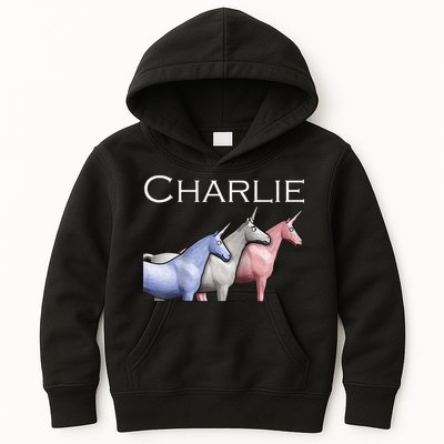 Charlie The Unicorns Shun Raglan Baseball Kids Hoodie