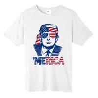 Cool Trump US American Flag Happy 4th Of July Funny Merica Tall Fusion ChromaSoft Performance T-Shirt