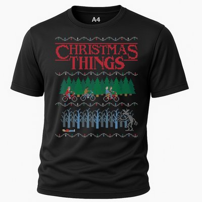 Christmas Things Ugly Christmas Sweater Cooling Performance Crew T-Shirt