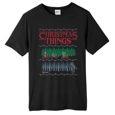 Christmas Things Ugly Christmas Sweater Tall Fusion ChromaSoft Performance T-Shirt