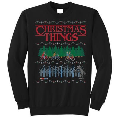 Christmas Things Ugly Christmas Sweater Tall Sweatshirt