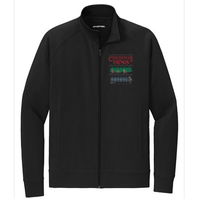 Christmas Things Ugly Christmas Sweater Stretch Full-Zip Cadet Jacket