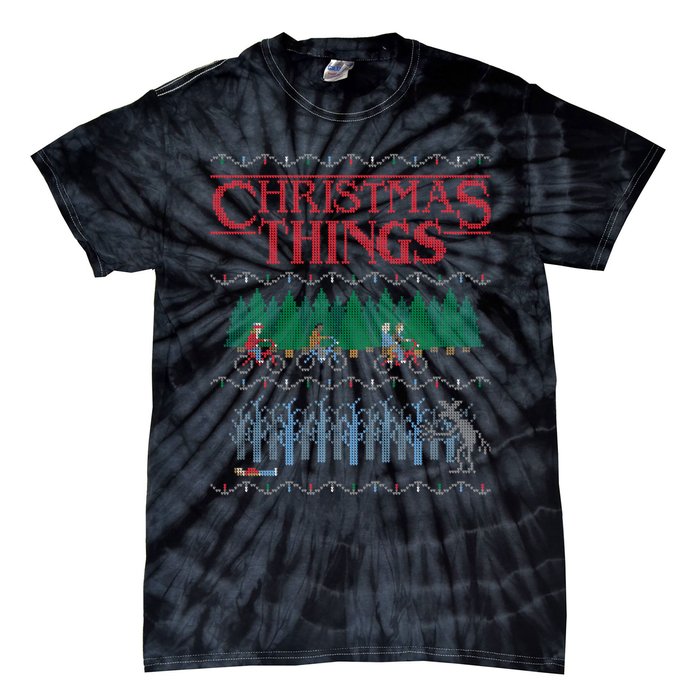 Christmas Things Ugly Christmas Sweater Tie-Dye T-Shirt