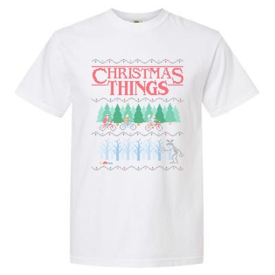 Christmas Things Ugly Christmas Sweater Garment-Dyed Heavyweight T-Shirt