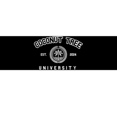 Coconut Tree University Coconut Tree Kamala Harris Meme Bumper Sticker