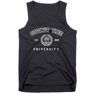 Coconut Tree University Coconut Tree Kamala Harris Meme Tank Top