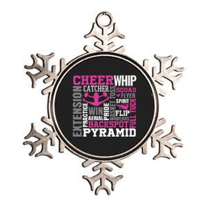 Cheer Terms Used in Cheerleading Metallic Star Ornament