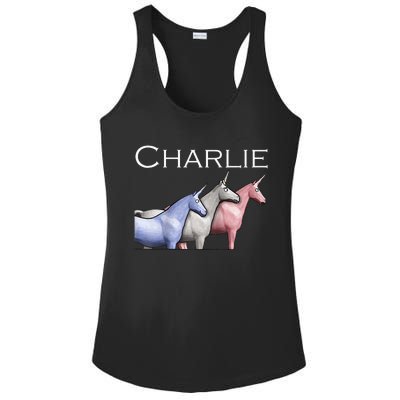 Charlie The Unicorns Shun Raglan Baseball Ladies PosiCharge Competitor Racerback Tank