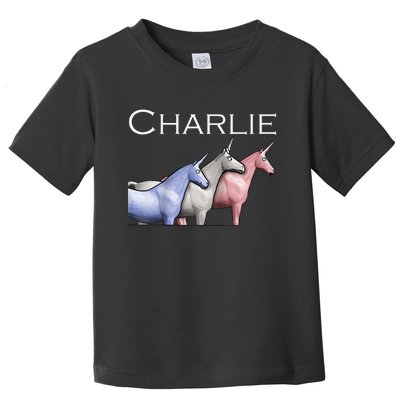 Charlie The Unicorns Shun Raglan Baseball Toddler T-Shirt