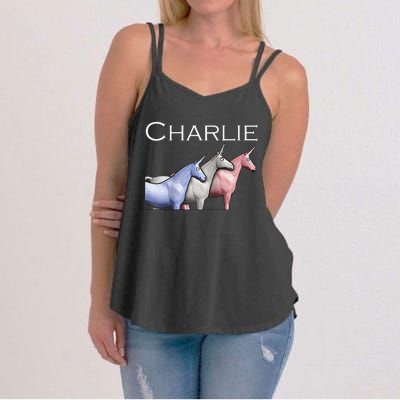 Charlie The Unicorns Shun Raglan Baseball Women's Strappy Tank