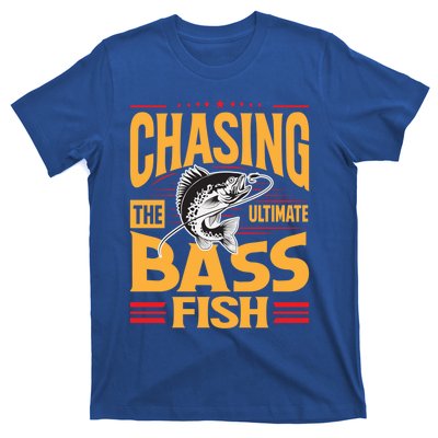 Chasing The Ultimate Bass Fish Funny Gift T-Shirt