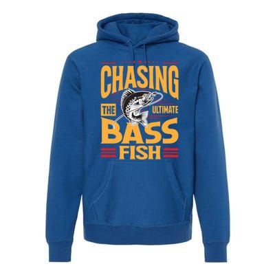 Chasing The Ultimate Bass Fish Funny Gift Premium Hoodie