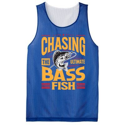 Chasing The Ultimate Bass Fish Funny Gift Mesh Reversible Basketball Jersey Tank