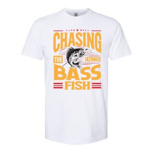 Chasing The Ultimate Bass Fish Funny Gift Softstyle CVC T-Shirt