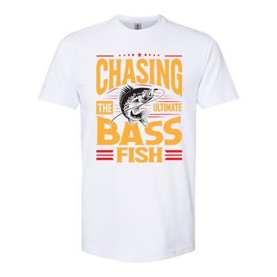 Chasing The Ultimate Bass Fish Funny Gift Softstyle CVC T-Shirt